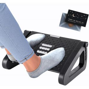 Jexnovashop-Repose Pied Bureau,Repose Pieds Ergonomique,6 R&eacute;glables En Hauteur,Antid&eacute;rapants Repose Pieds Avec Fonction Masseur Pour Soulager L'&eacute;puisement Et Fournir Un Soutien Physique,Pour Bureau M - Neuf