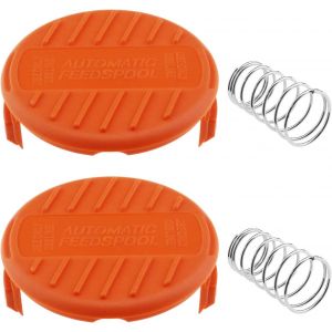 MEVRONISSHOP-2pcs Capuchons de Bobine pour D&eacute;broussailleuse RC-100-P Compatible avec Black & Decker GL530 GL550 GL560 GL570 GL580 GH900 GH600 GH400 GH500 GH610 GH912 - Neuf