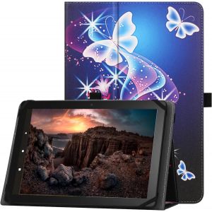 KALANKA-&Eacute;tui Universel pour Tablette 9""-11"" Pouces, &Eacute;tui Folio Universel Housse de Protection pour Tablette Tactile 9"",9.7"",10.1"",10.2"",10.5"",10.9"",11"", avec bandouli&egrave;re et Fonction Debout,PLBF - Neuf