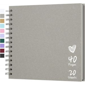 Album De Scrapbooking 20,5 X 20,5 Cm Avec Papier Kraft &Agrave; Couverture Rigide,Album Photo De 20 Feuilles,Album M&eacute;moire Pour Famille,Mariage.[P29] - Neuf