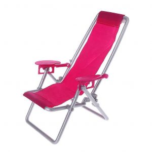 Chaise pliante pour poup&eacute;e plage chaise longue maison de poup&eacute;e meubles mignon miniature simulati - Neuf