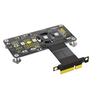 Câble d'extension 3 en 1 M.2 (NGFF) NVME M-key SSD vers PCI-E 4X (5 cm) - Neuf