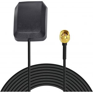 Antenne GPS Auto avec Connecteur SMA Mâle Base Magnétique Active Câble RG174 3m pour Systèmes Navigation GPS Modules GPS Localisateurs GPS Dispositifs Suivi Temps Réel Voitures - Neuf