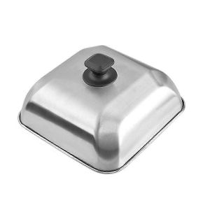 Couvercle Rond Pour Hamburger Plaque Chauffante En Acier Inoxydable Couvercle De Plaque Chauffante À Dôme De Fonte De Fromageaccessoires - Neuf