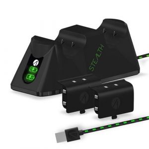 DOUBLE STATION DE CHARGE POUR XBOX STEALTH SX C100X NOIR - Neuf