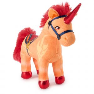 Unicorn Academy, Peluche Cinder officielle, licorne en peluche, licornes pour filles &agrave; partir de 1 an, orange, 18 cm - Neuf