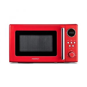 Micro-Ondes Vintage - MEDION MD 15000 - 20L - 800W - 8 Programmes - Rouge - Neuf