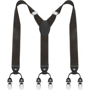 Kalanka-Bretelles Homme, Réglable Élastiques Hommes Bretelles, 4 Clips Heavy Duty X Suspenders Style Bretelles, Sangle Pantalon Bretelles Pour Hommes Et Femmes, Empêche Les Plis De La Blouse - Neuf