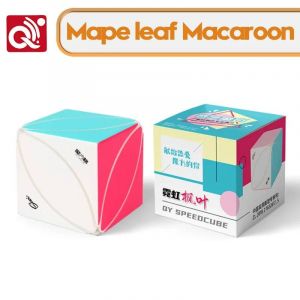 Qiyi Neon Series Magique Vignoble Makaron Puzzle Jouet de décompression Pyraminx - Type Mape leaf Macaroon - Neuf