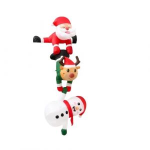 Décoration Gonflable de Noël 2,4M ¿ Père Noël, Renne et Bonhomme de Neige avec LED ¿ Usage Intérieur & Extérieur - Neuf