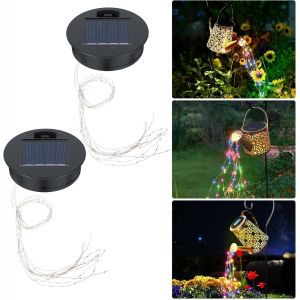 Kalanka-Flintronic Lot De 2 Guirlandes Lumineuses Solaires De Rechange Pour Arrosoir, &Eacute;tanche, 8cm Lanternes Solaires De Rechange Pour Lampes Solaires De Jardin, Accessoires De Jardin (Lumi&egrave;re Chaude - Neuf