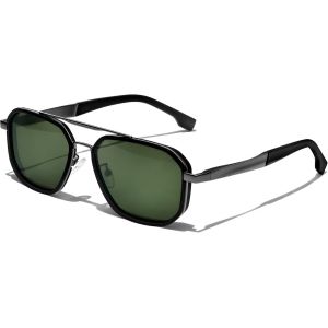 Lunettes De Soleil Homme Polarisées Mode Lunette De Soleil Femme Carrée Uv400 Rétro Double Pont - Neuf