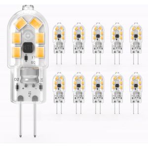 Kal-Ampoule Led G9 4w Équivalent 33w 40w Ampoules Halogènes Lampe, 425lm, Blanc Chaud 2700k, Sans Scintillement, Ac220-240v, Non-Dimmable, Base En Céramique, Lot De 6 (G4-Pc03-3000k) - Neuf