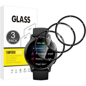 KAL-Protecteur D'&Eacute;cran Compatible Avec Garmin Vivoactive 5,[3 Pi&egrave;ces][3D Incurv&eacute; Full Cover][R&eacute;sistant Aux Rayures,Haute D&eacute;finition] Protecteur Pour Garmin Vivoactive 5 - Neuf