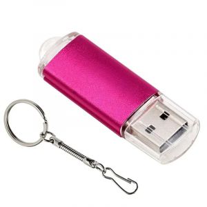 KALPZ-Jaster 100% Capacité Réelle Clé Usb 128Gb Porte-Clés Gratuit Clé Mémoire 64Gb Mini Clé En Métal 32Gb 16Gb Cadeau D'Affaires,128 Go,Pink - Neuf