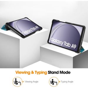 Tianyi-Ultra-Mince &Eacute;tui Housse Pour Samsung Galaxy Tab A9 8.7 Pouces Tablette Coque Pour Samsung Tab A9 2023 Sm-X110/Sm-X115,Fleur - Neuf