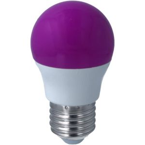 KALANKA-Ampoule Led Color&eacute;e, 4W = 35W 220V, Forme Globe &Oslash;45, Pour D&eacute;coration de F&ecirc;te E14 ou E27 (E27, Violet) - Neuf