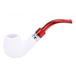 Pipe a tabac en bois de style classique, portable, avec filtre (sepiolite) - Neuf