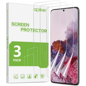 LORANKA-Film Protection &Eacute;cran Souple Compatible avec Samsung Galaxy S20, [3 Pack], Transparent HD, Haute Sensibilit&eacute; Tactile, Couverture Maximale - Neuf