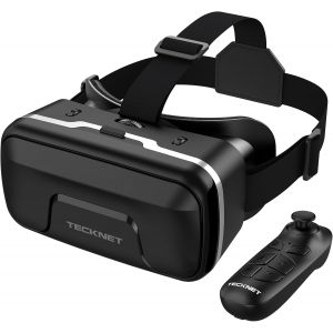 Mevronisshop-Lunettes De R&eacute;alit&eacute; Virtuelle 3d Pour T&eacute;l&eacute;phones Portables, Avec Hd 110&deg; Fov, Anti-Lumi&egrave;re Bleue Et Verres R&eacute;glables, Compatibles Avec Iphone, Samsung Et Smartphones Android (4,7-7,2"") - Neuf