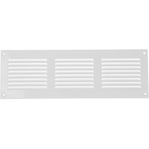 Grille d'aération Blanche de 300 mm x 100 mm - Grilles d'air à Retour en Acier - pour Plafond et paroi latérale - CVC - avec écran de Protection Contre Les Insectes (30 x 10 cm) - Neuf