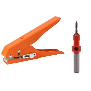 Placage de chants Pince de poinçonnage Outil de poinçonnage Pince de masquage 3x8MM Fraise à fraiser Foret Trou de vis Ha - Neuf