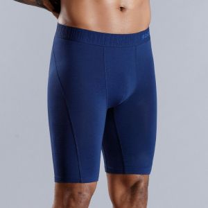 Boxer En Coton Pour Hommes,Sous-Vêtements À Jambes Longues,Short,Grande Taille Et Culotte,Marque De Luxe,Style 2024 -B7 Dark Bleu-M - Neuf