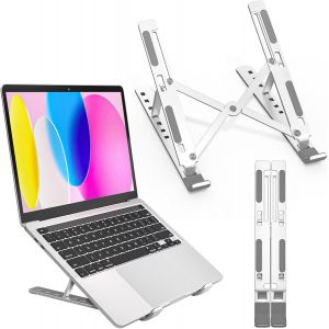 acdsgd-Support Ordinateur Portable Aluminium avec 7 Niveaux R&eacute;glables, Support PC Portable Antid&eacute;rapant en Silicone, Compatible avec Lenovo, HP et Autres Laptops/Tablettes de 10&iquest; &agrave; 17.3&iquest; - Neuf