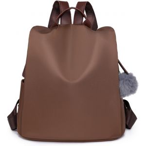 nzqaf-Sac à Dos Femme Anti-vol, Sac à dos Antivol Imperméable pour Femme, Poignée Amovible d'Ornement, Femme Sac a Dos, Mini Sacs a dos Feminin Chic Sac Ados pour Le Voyage Scolaire - Neuf