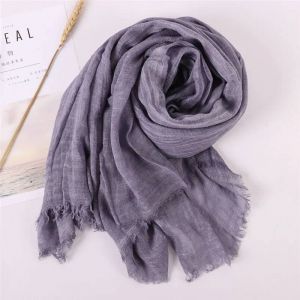 Ch&acirc;le Pashmina En Coton Pour Femme,Foulard Chaud Et Chaud,Design Solide Imprim&eacute;,&Eacute;toles De Plage,Nouvelle Collection Automne 2024--10 - Neuf
