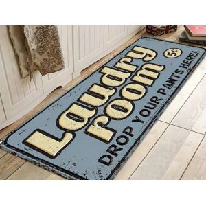 Tapis De Buanderie Antid&eacute;rapant 40 X 120 Cm - Durable, Facile &Agrave; Nettoyer Et Confortable - Neuf