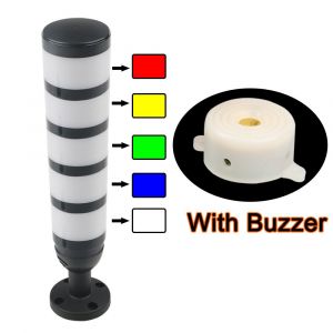 Smgj5-Dispositif D'alarme Rotatif Multicouche,Pile De Signal Led Industrielle,Lampe De Machines D'avertissement,Strictement Voyant D'avertissement,Dc 24v,12v,Ac 11 - Type 5 Layer-With Buzzer-Ac220v - Neuf