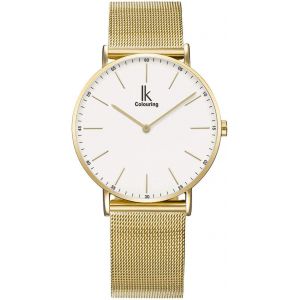 Ik Slim &Oslash;36mm Montre Hommes Femmes Ultra-Mince Bracelet Maille.[J250] - Neuf