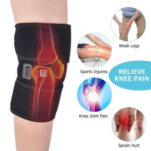 1 Paire Chauffée Genouillères Pour L'arthrite, Chauffée Genou Masseur Chaude Enveloppement Thérapie Compresse Chaude Pour Soulager Les Douleurs Articulaires De L'arthrite Du Genou Raide - Neuf