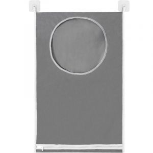 Sac à linge grande capacité, panier à linge, sac de rangement suspendu pour placard à linge, sac de rangement pour salle de bain, dortoirs et placards (gris) - Neuf