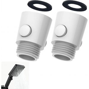 Lot De 2 Valves D'arr&ecirc;t Pour Douche Stop Douche Coupe Eau Vanne D'arr&ecirc;t Pommeau De Douche Valves D'arr&ecirc;t Pour La Douche - Neuf