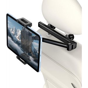 Support Tablette Voiture pour Appuie-t&ecirc;te, Design Bras Extensible, Rotation &agrave; 360&deg;, Porte Tablette Voiture Universel pour 4.7&iquest; - 13&iquest; iPad/Samsung Galaxy Tab/Kindle/Fire HD/T&eacute;l&eacute;phones etc - Neuf