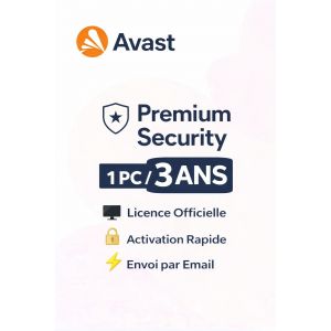 Avast Premium Security 2024 3 Ans 1 Pc Licence Officielle Antivirus Windows Mac Android T&eacute;l&eacute;chargement - Neuf