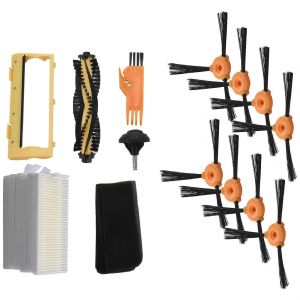 Lot de 18 filtres pour brosse lat&eacute;rale,brosse principale,cadre,roue pivotante,pour aspirateur DEEBOT 600 601 605 710 N79 N79S - Neuf
