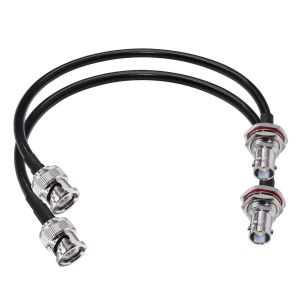 C&acirc;ble de raccordement RG58 m&acirc;le &agrave; femelle cloison &eacute;tanche 50 ohms c&acirc;ble coaxial radio CB 12 pouces (30 cm) c&acirc;ble d'extension d'antenne Wifi pour antenne radio HAM 2 Pack - Neuf