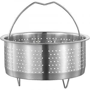 Panier vapeur en acier inoxydable Insert de cuiseur vapeur en métal Grille de cuisson à la vapeur Légumes Passoire à fruits Passoire - Neuf