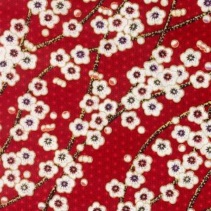 Sjzg-Tissus Au Metre Style Japonais Tissu Diy Couture Pour D&eacute;corer Patchwork V&ecirc;tements Nappe De Table Rideau Tissu &Agrave; Coudre, Largeur 145cm (Rouge C, 100x145cm) - Neuf