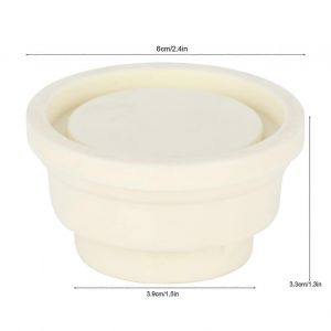 2 pi&egrave;ces &eacute;chelle de piscine tampon &eacute;chelle de piscine creus&eacute;e embouts Ensemble de pare-chocs en caoutchouc blanc pour &eacute;chelles de piscine Pi&egrave;ces de rechange universelles - Neuf