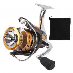 Moulinet De Peche A Tambour Fixe En Metal, 12+1 Roulements A Billes, Finition Polie, Antiderapant, Gris Argent - Neuf