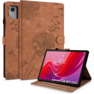 NAERYUT-Coque Pour Lenovo Tab M11 Pissenlit Housse En Tablette Cuir Pu Protection Pour Lenovo Tab M11 Brun - Neuf