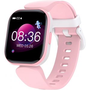 JGD-Smartwatch pour Enfants, Fitness Tracker avec Moniteur de Fr&eacute;quence Cardiaque, Chronom&egrave;tre, Montre Fitness, Cadeau d'Anniversaire pour Gar&ccedil;ons et Filles, Compatible Smartphone Android iOS - Neuf