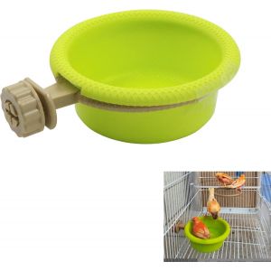 Asfasfq-Oiseau Bain Baignoire Pour Oiseaux - Animaux Bains Bol Bassin Suspendu Birdbath,Suspendue Fournitures De Cage,Petits Jouet Perroquet Accessoires Perruche Cockatiel Eau Alimentation Plateau - Neuf