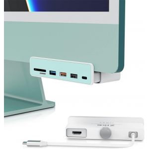 Hub Usb C Pour Imac M1/M3, Adaptateur Usb C 7 En 1 Avec Hdmi 4K, Usb C 5 Gbps, Sd/Tf, 2 Usb 3.0 Et Usb 2.0, Hub Pour Imac 24 Pouces, Macbook Air/Pro Et Appareil De Type C, Livr&eacute; Avec Sept[Z1227] - Neuf