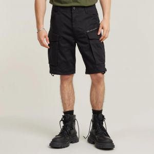 Short Rovic Zip Relaxed - Noir - Hommes - Neuf