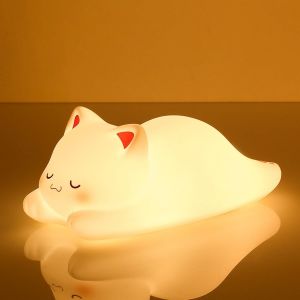 Veilleuse Bébé Veilleuse Enfant Minuterie 1/3 Heure Kitty Veilleuse Bebe Chat Veilleuse Cadeaux Pour Enfants Veilleuse Colorée Pour Enfant(Mimi) - Neuf